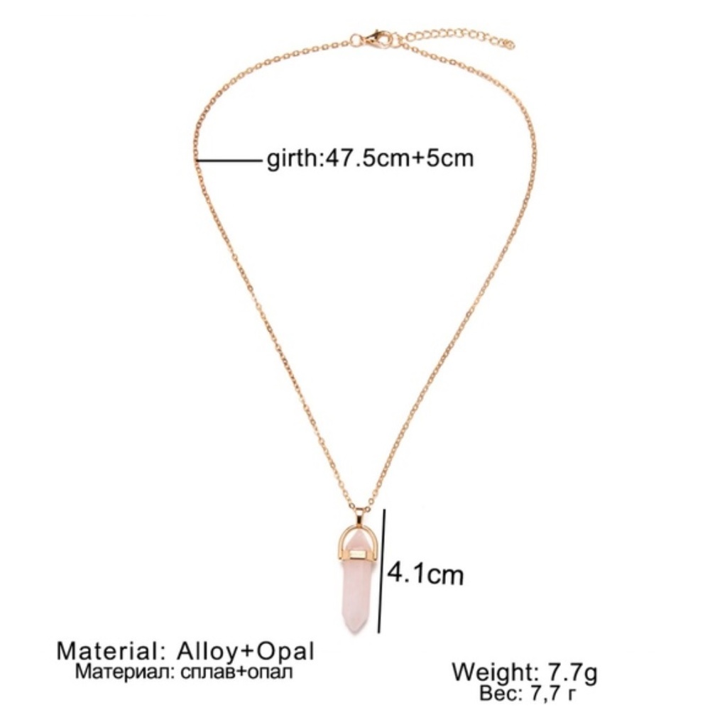 Crystal Point Necklace - Picture 5 of 6